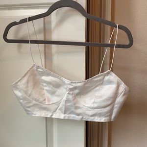 Satin crop top